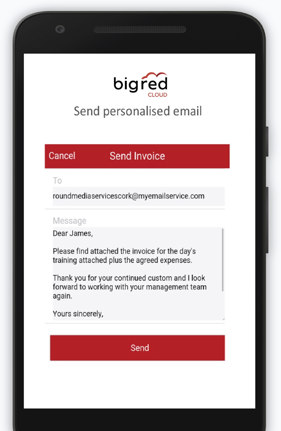 screenshot of Big Red Cloud